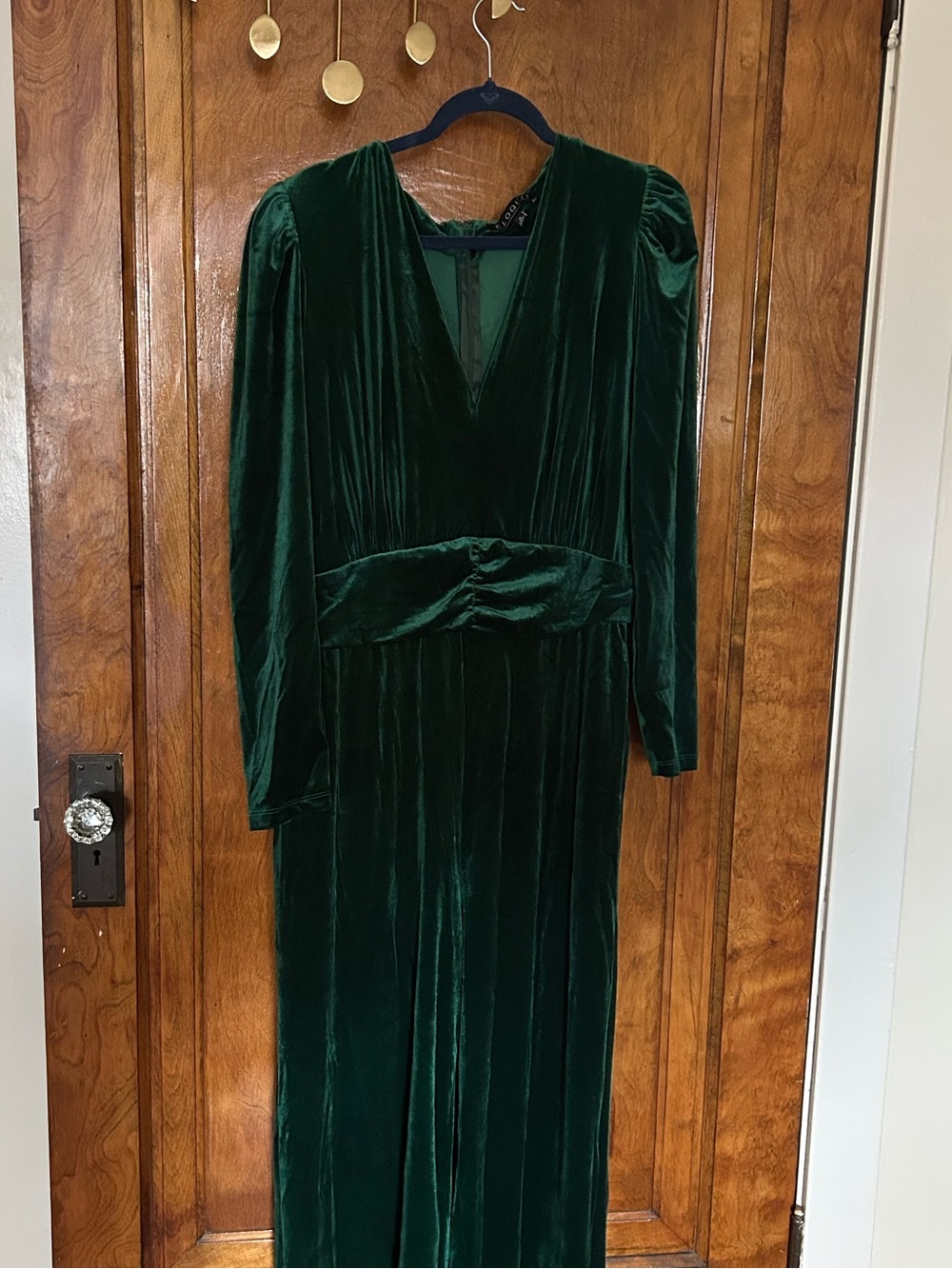 ELOQUII Emerald Green Velvet Jumpsuit